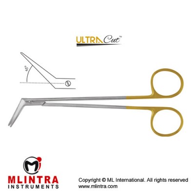 UltraCut™ TC DeBakey Vascular Scissor Angled 45° Stainless Steel, 18.5 cm - 7 ¼"